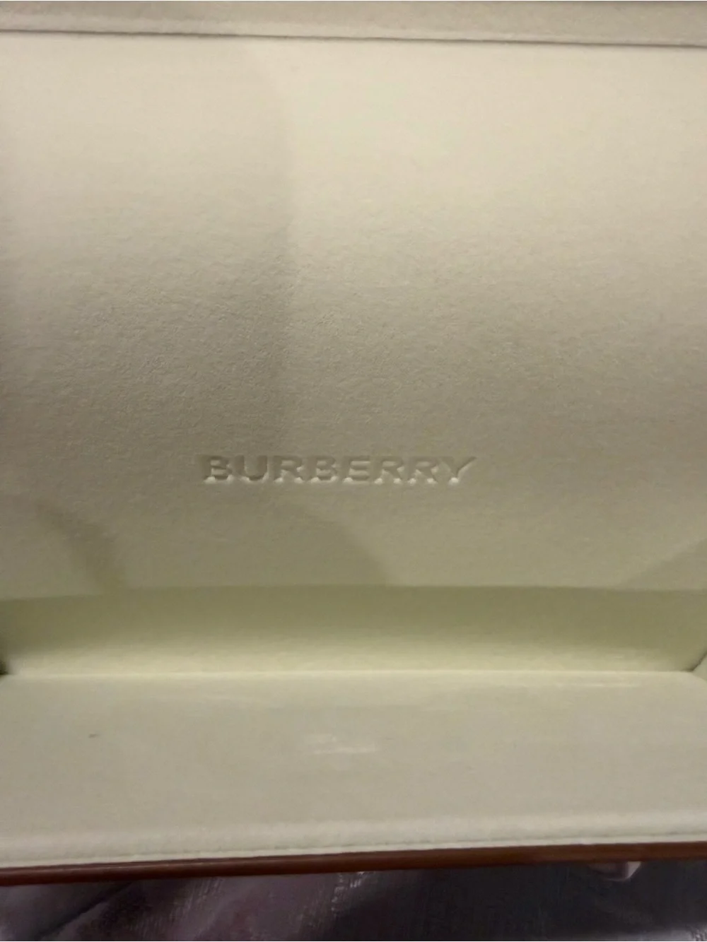 Burberry Brown Leather Glasses Case NWOT